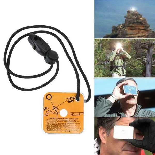 Multifunctional Survival Emergency Rescue Signal Mirror Outdoor