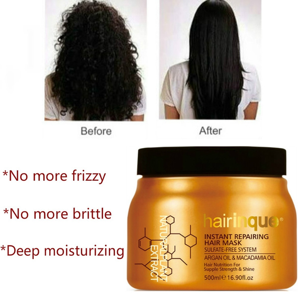 HAIRINQUE 500ml Argan Oil and Macadamia Nut Oil Hair Mask To Smooth and  Strong Hair Easy Can Be Use At Home | Wish