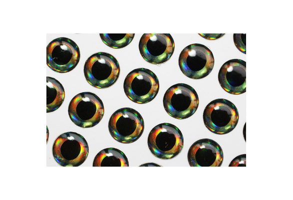 4mm/6mm/10mm 4D fish eyes Realistic Holographic DIY Fly Fishing Lures  Baitfish Making artificial eyes Fly Tying Materials
