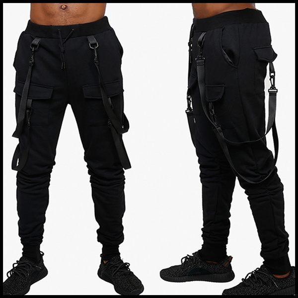 2018 Spring Fashion New Black Pants,Hip-Hop Style Men's Streetwear ...