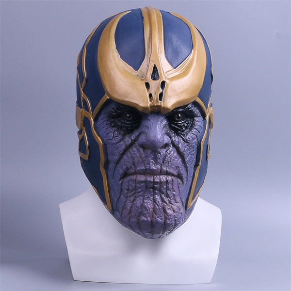 The Avengers Infinity War Mask Thanos Cosplay Mask Latex Helmet Halloween Prop 