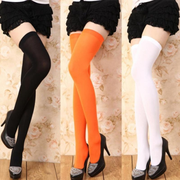 Women Girl Over The Knee Socks Thigh High Long Cotton Stockings