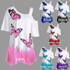 blouse, butterflyprint, Plus Size, butterfly