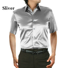 Shiny, men's short sleeve shirt, Dress, Men
