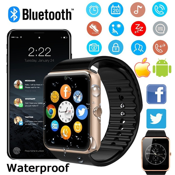 Wearable Technology Bluetooth Smart Watch GT08 With Camera Facebook Sync  SMS MP3 Smartwatch Support Sim TF For Android | Wish