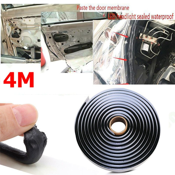 4M Door Retrofit Black Sealant Glue Butyl Rubber Car Reseal Strip LED