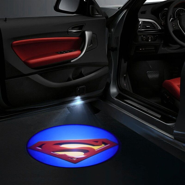 Car Door The Red Superman Logo Laser Projector Ghost Shadow Light Fit For Toyota