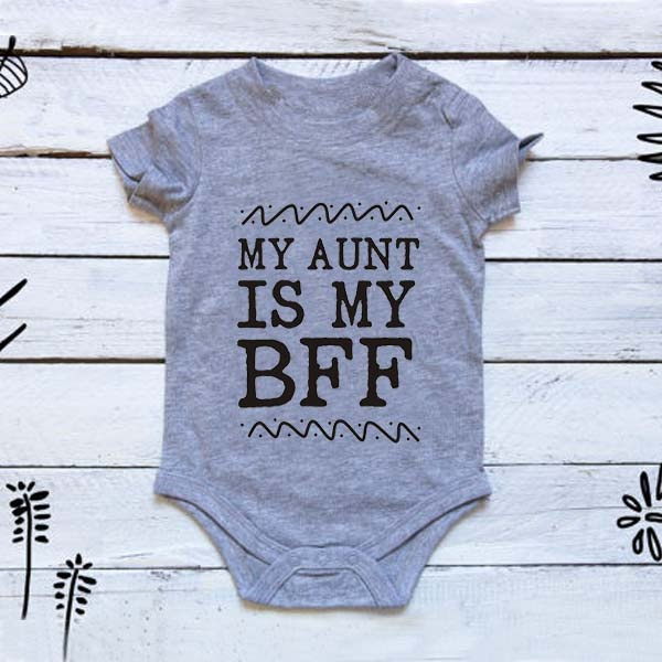 My Aunt Is My Bff Aunt Onesie Aunt Baby Clothes Aunt Shirt Baby Boy Baby Girl Niece Nephew Auntie Bodysuit Baby Shower Gift I Love My Aunt Wish