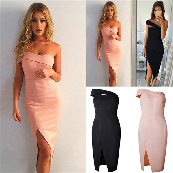 Women's bandage bodycon sleeveless evening party cocktail club outlet mini dress