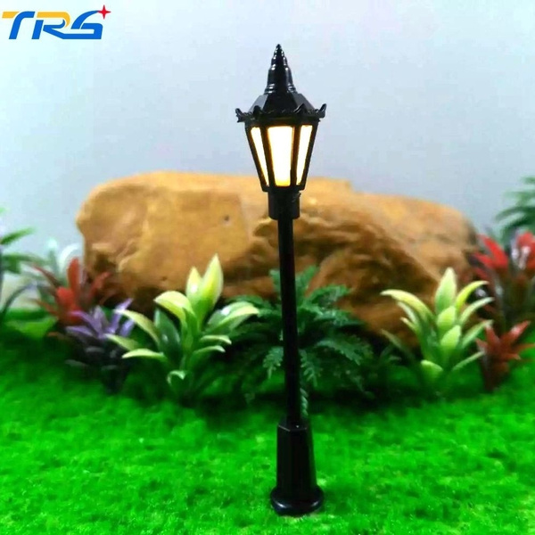 30pcs Miniature Lamp Lawn Light Street Miniature Scenery Layout Decoration 