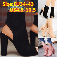 ankle boots, Summer, High Heel Shoe, Womens Shoes