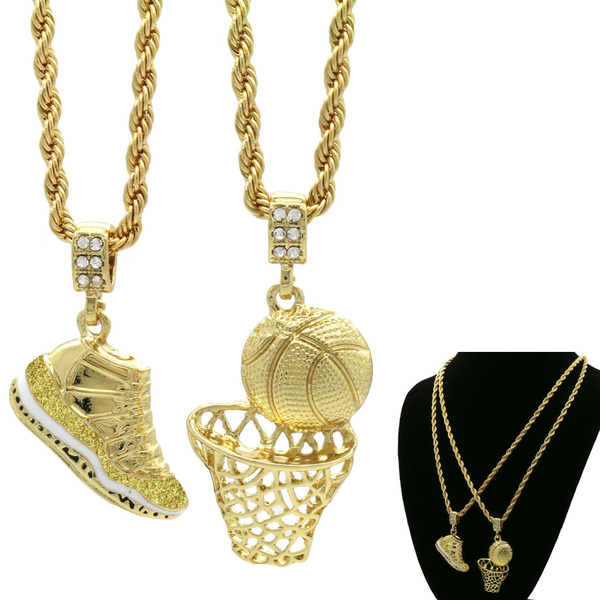 Sports Shoes \u0026 Basketball Pendant 4mm 