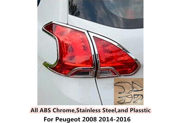 ABS Chrome Tail Rear Light Lamp Cover Trim For Nissan Rogue 2014-2016 