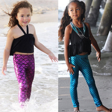 Mermaid leggings, cute, babylegging, Colorful
