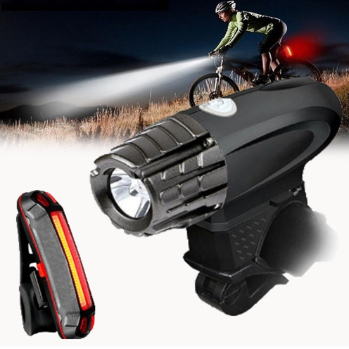 LED Fahrradlicht USB Wiederaufladbare Fahrrad Frontlicht Beleuchtung Wasserdicht 