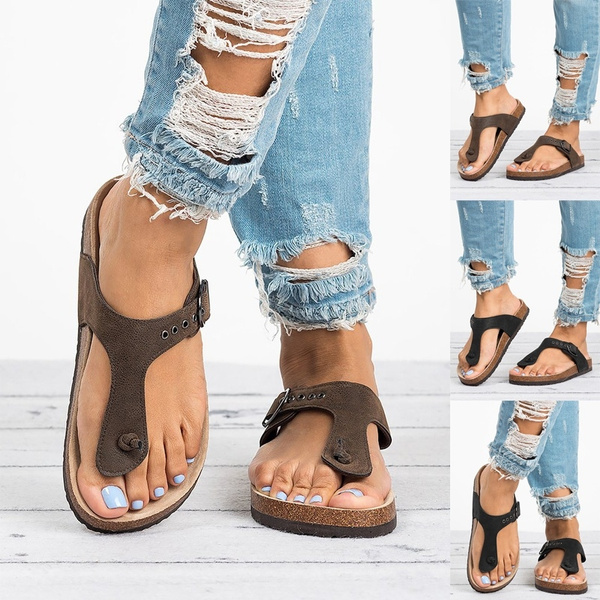 Summer Fashion Flip Flops Shoes Casual Style Flat Open Sandals Lady Comfortable Shoes Slipper | Wish