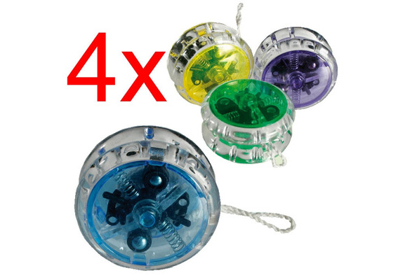 YoYo Coloured Mechanism Tricks Kids Toy Speed Ball Return Plastic Fun む 