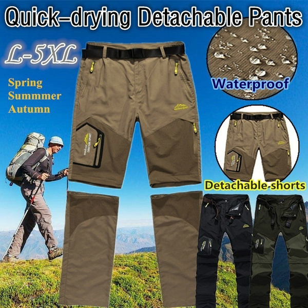 Men Fashion Quick Drying Pants Detachable Outdoor Sports Pants Summer ...