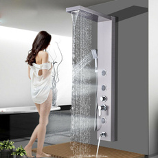 Mixers, Faucets, nickel, showerpanel