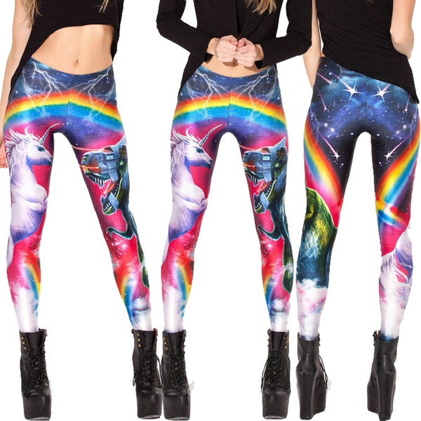 Women The Rainbow Series Leggings MIlk Leggings Galaxy leggings Plus Size girl  Leggings
