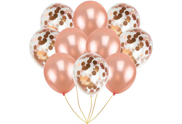 rose gold baby shower balloons