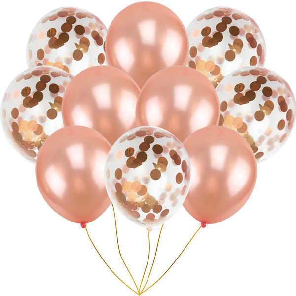 rose gold balloons baby shower