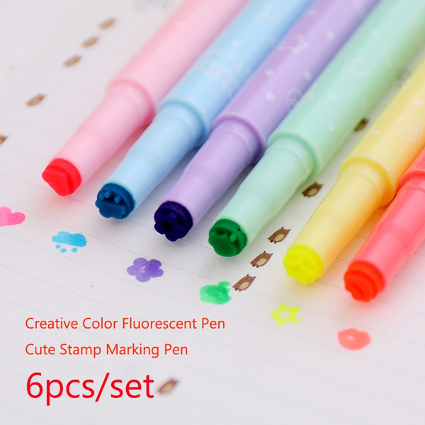 Adorable Kawaii Stamp Pen Set