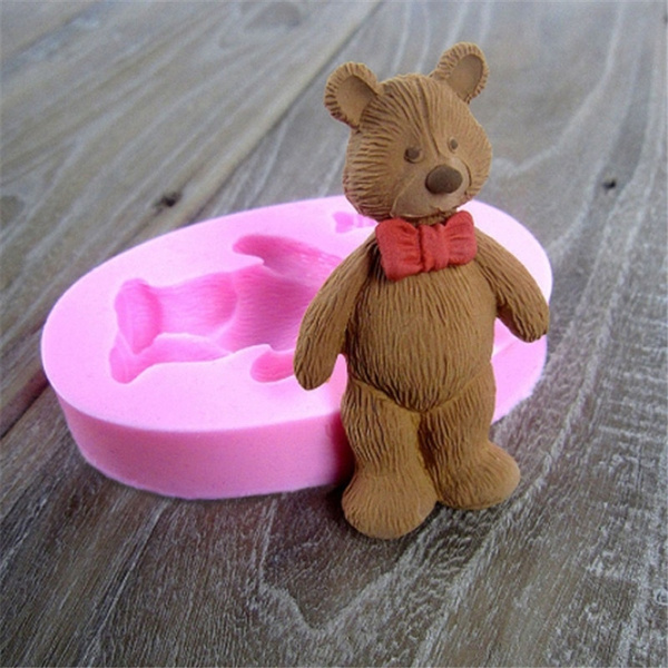 Brown And Pink Silicone chocolate Moulds, For Kitchen