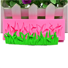 Grass Fondant Cake Mold Moule Silicone Soap Chocolate Mould for Kitchen Baking ,Cake Decoration Tools,Silicone Moulds