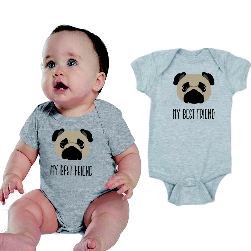 pug onesie baby
