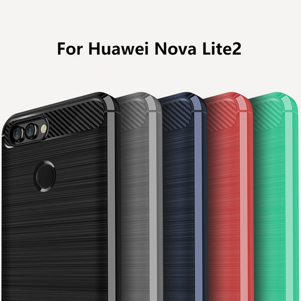 For Huawei Nova 2 Lite Case Huawei Nova 2 Lite Cover For Huawei Nova Lite2  Premium Original Silicone Soft Business Mix Hybrid Protective Shell