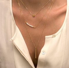 multilayerchainnecklace, Fashion, Jewelry, gold