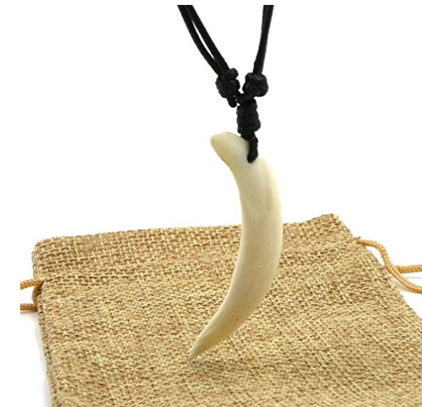 Details about   Real Pig Tooth Amulet Pendant Wild Boar Teeth Power Magic Necklace Pendant 