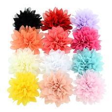 babyheadbandswithflower, Flowers, diyhairflowerclip, chiffon