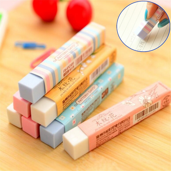 Creative Stationery Supplies Kawaii Cartoon Pencil Erasers for Office ...