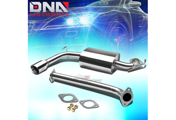 J2 3.5"ROLL TIP STAINLESS STEEL EXHAUST CATBACK SYSTEM FOR 03-08 MATRIX E130 1.8