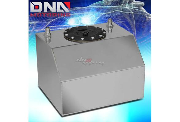 DNA Motoring ALU-FT-B-BF-4G For 4-Gallon/15 Liter Aluminum Racing Bottom  Feed Fuel Cell Gas Tank w/ Cap