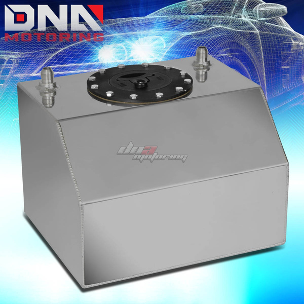 DNA Motoring ALU-FT-B-BF-4G For 4-Gallon/15 Liter Aluminum Racing Bottom  Feed Fuel Cell Gas Tank w/ Cap