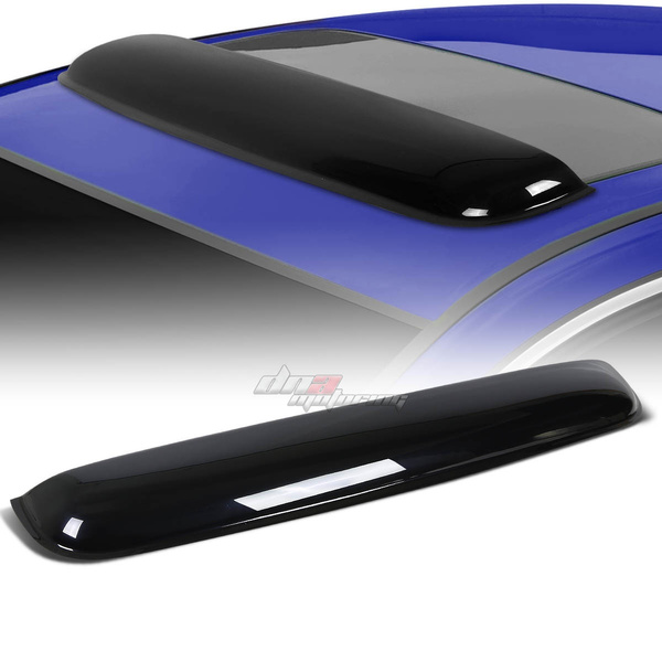 43 Sunroof Top Visor Vent Wind Deflector Rain Guard Dark Smoke
