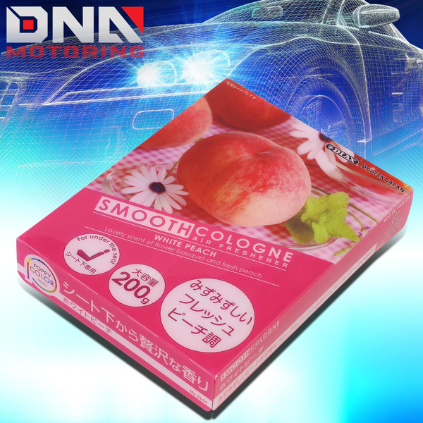 Smooth Cologne Gel Based White Peach Scent Air Freshener JDM Genuine Diax Japan Odor Eliminator Brick Pink