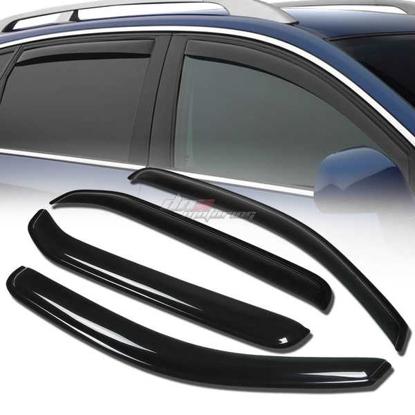 Black Side Window Vent Visors For 2000-2004 Nissan Xterra – Rain Deflector Guards