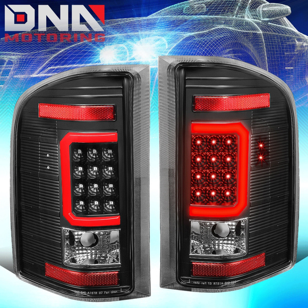 DNA Motoring TL-CSIL07-LED-RD3D-BK-CL For 2007 to 2014 Chevy