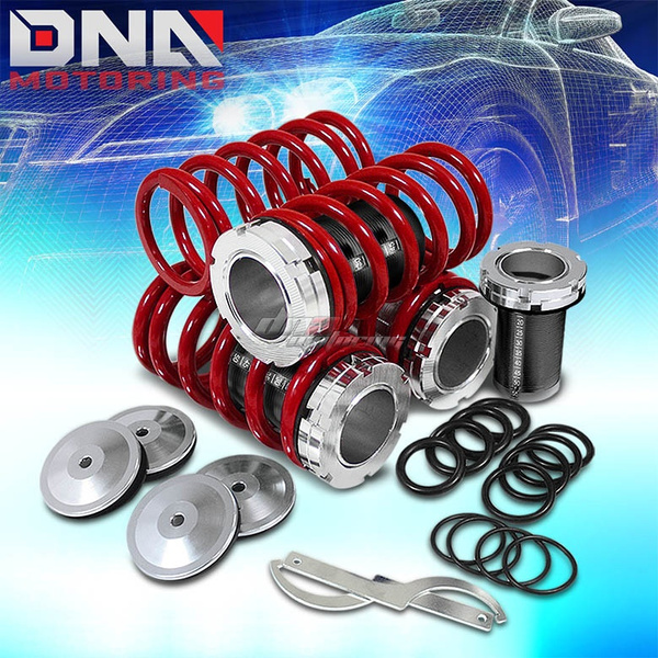 DNA Motoring COIL-HC88-S-RD-BK For 1988 to 2001 Civic / CRX / Del
