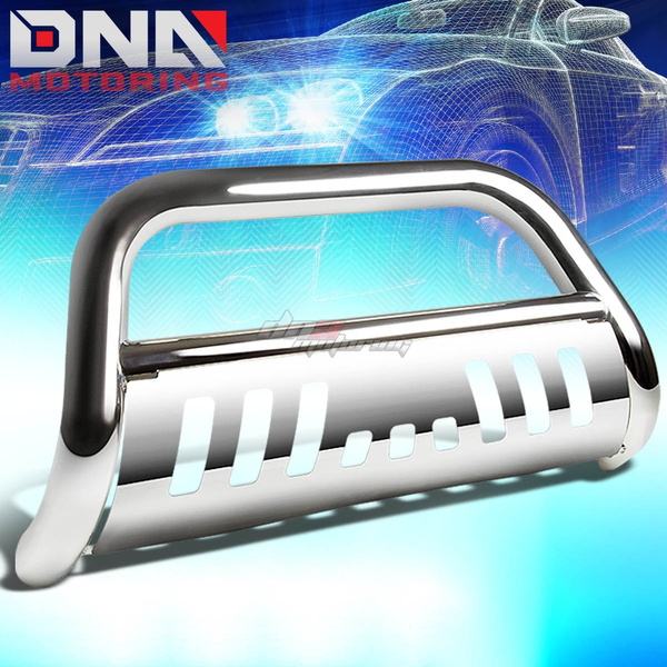 For Nissan Titan A60/Armada W60 3 Bumper Push Bull Bar+Removable Skid Plate Chrome