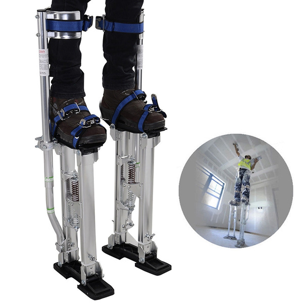 Details about   15" 23" Drywall Stilts Aluminum Tool Stilt For Taping Painting Painter Sliver 