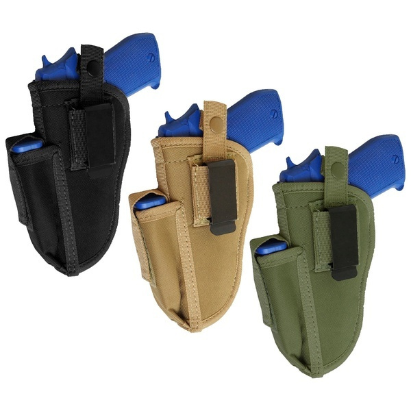 Every Day Carry Tactical Pistol Hand Gun Holster w/ Magazine Slot ...