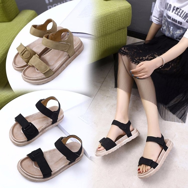 Sandals for Women Casual Platform Trendy All-match Comfortable Outdoor  Breathable Fashion Walking Shoes Spring Summer Main Push - AliExpress