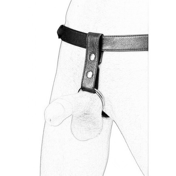 Adjustable Leather Butt Plug Harness Bondage Chastity Belt Sex