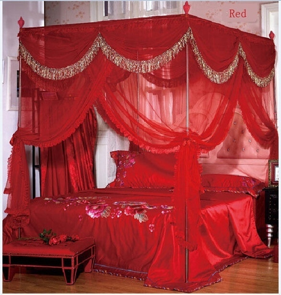 Bed Curtain Canopy Mosquito Net, Curtains For Canopy Bed Frame