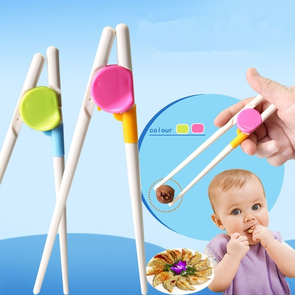 Kids Baby Chopsticks Children Cute Cartoon Learning Training Education Chopstick 